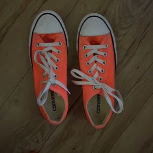 neon orange converse